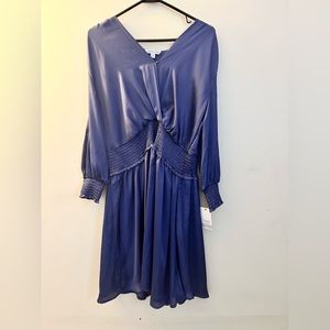 Women’s Navy Blue satin dress.